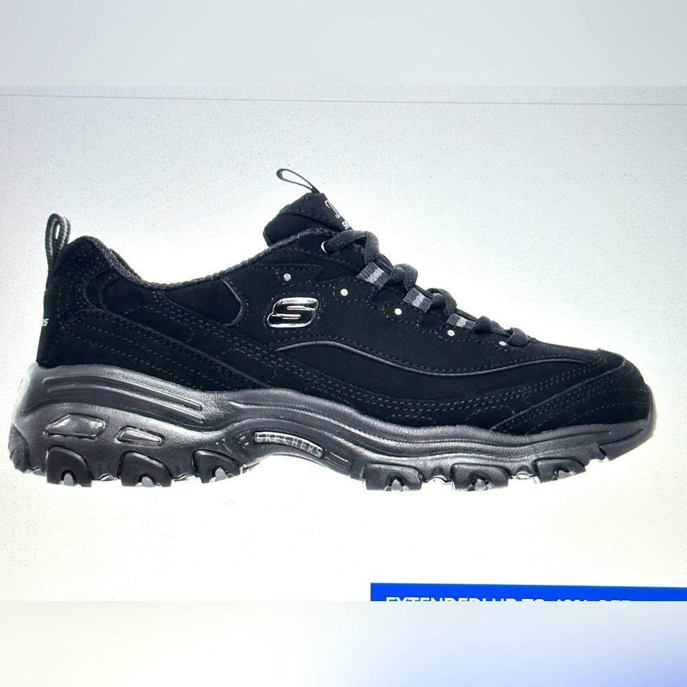Skechers D’Lites - Play On, Air-Cooled Memory Foam black, size 7.5